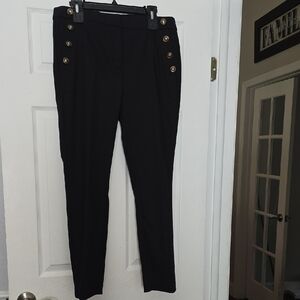 Ann Taylor LOFT Sutton Skinny Black Sailor Women's Pants Size 10 ⭐️NWT⭐️